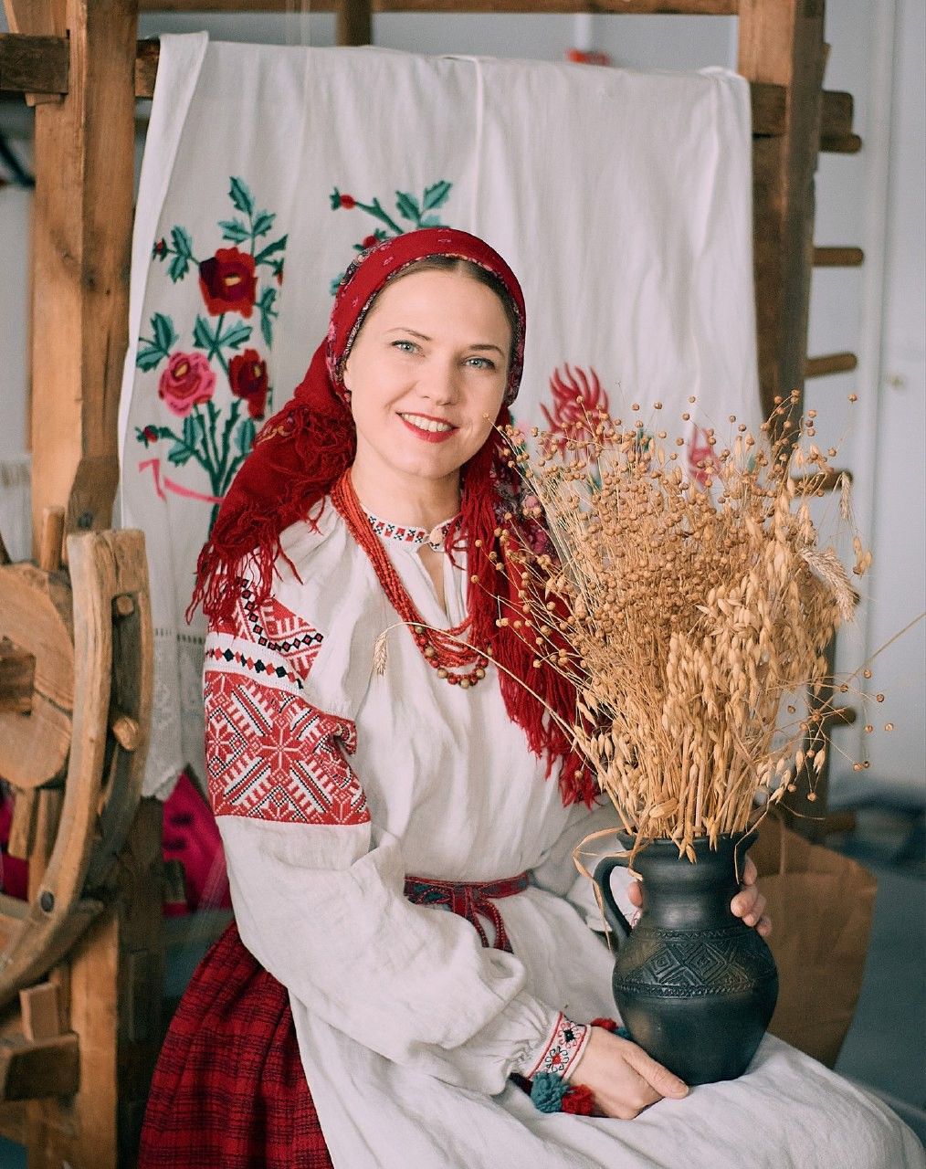 Women in Slavic costumes in Chittagong
