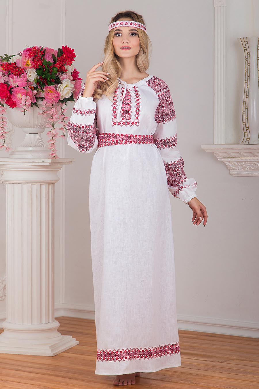 Women in Slavic costumes in Chittagong