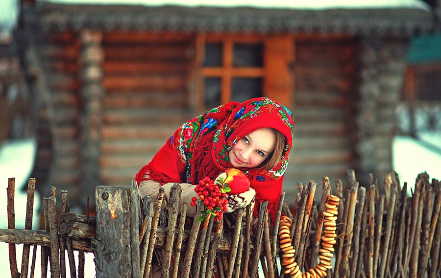 Sexy girl Women in Slavic costumes in Chittagong