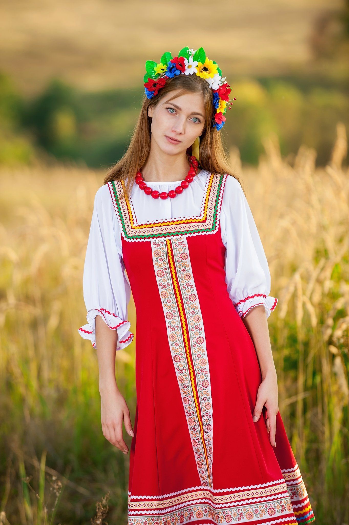 Women in Slavic costumes in Chittagong