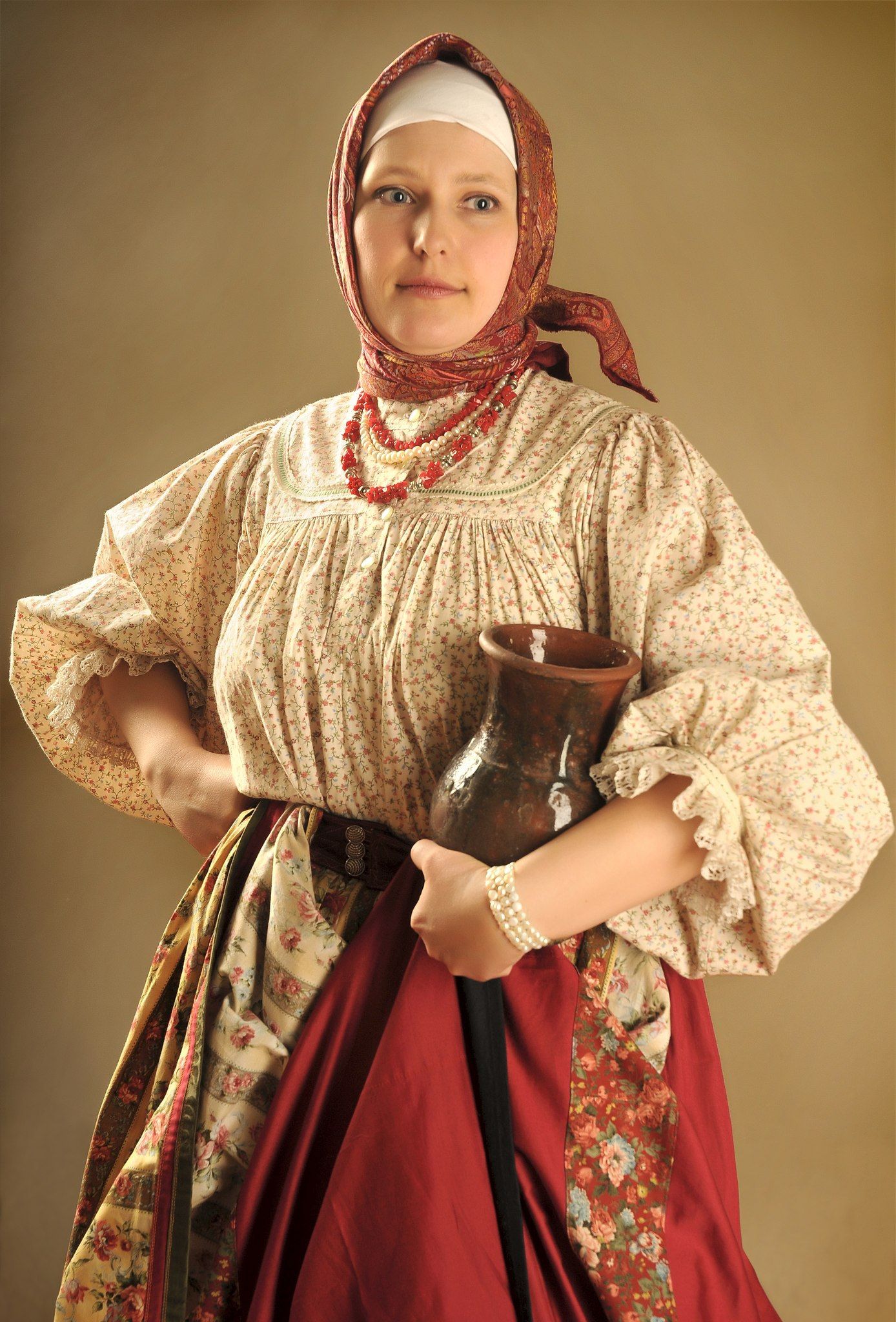 Girls in Slavic costumes in Chittagong