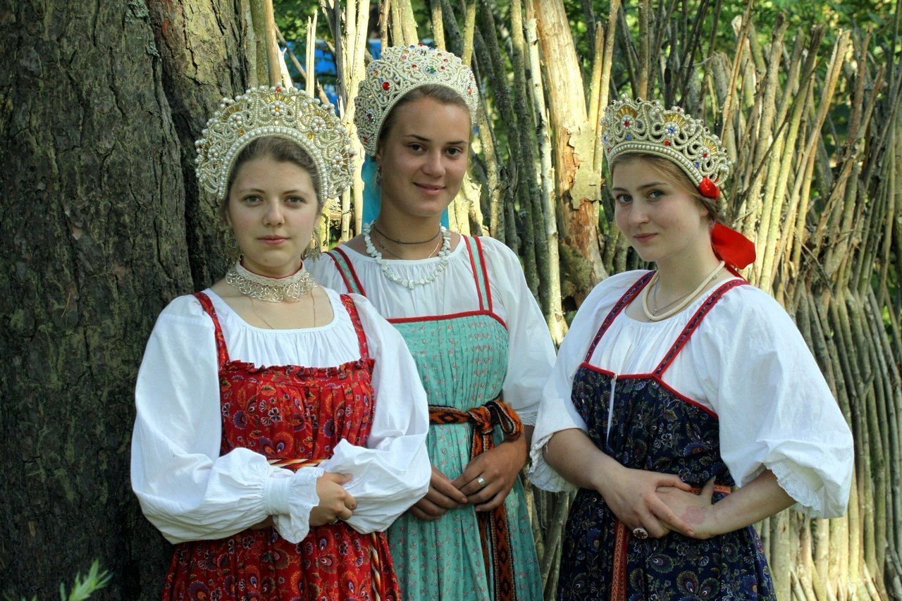 Sexy model Girls in Slavic costumes in Chittagong